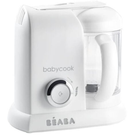 BEABA, Babycook Solo, Robot bebe 4 en 1, Cuiseur, Mixeur - Blanc