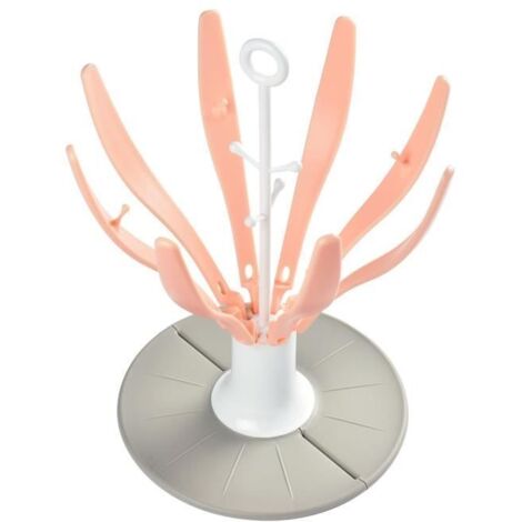 Béaba Biberonnerie Egouttoir Fleur Pliable Rose
