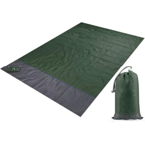 Beach Mat, Suitable For 3 Adults - Outdoor Picnic, Camping And Hiking(Green,140x200cm)