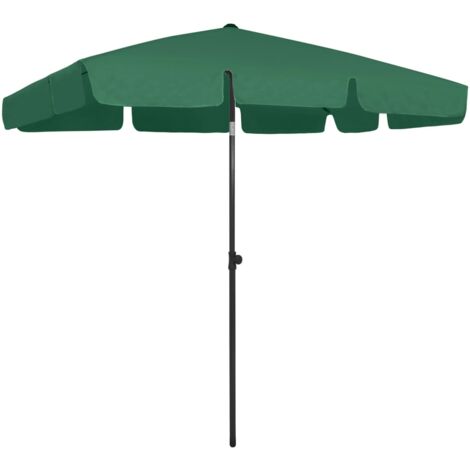 Beach Parasol Green 200x125 cm vidaXL