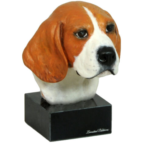 Beagle - statuetta dipinta, statua figurina, realizzata dall'artista, marchio Art-Dog