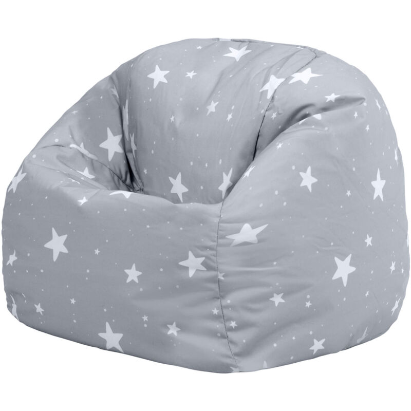Icon Pouf Fauteuil pour Enfants Starry Skies, Résistant à l'eau, Gris