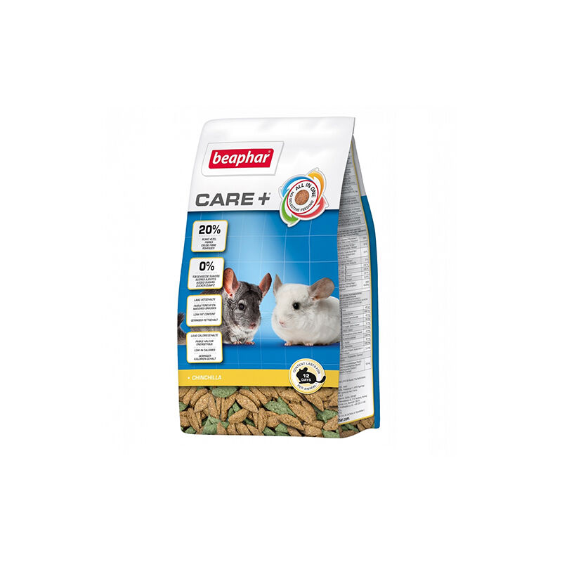 

CARE+ CHINCHILLA Alimento Extrusionado para Chinchillas, 250 gr - Beaphar