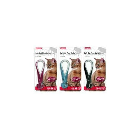 Beaphar Cat Flea Collar Velour - 30cm - 516236