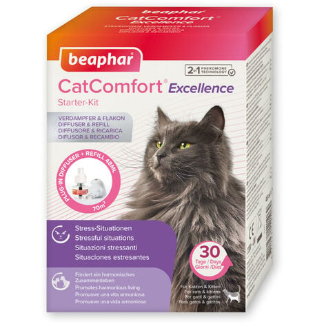 Beaphar CatComfort Excellence Starter-Kit für Katzen gegen Stress & Ängste - 48 ml