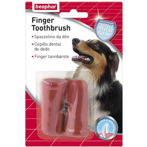 BEAPHAR Cepillo Dental para Mascotas, para Dedo, 2 uds