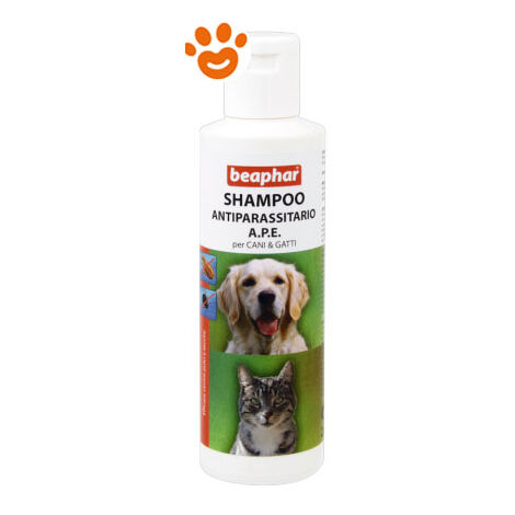 Beaphar Dog e Cat Shampoo Antiparassitario A.P.E.  - Beaphar Dog e Cat Shampoo Antiparassitario A.P.E. - Confezione da 200 Ml