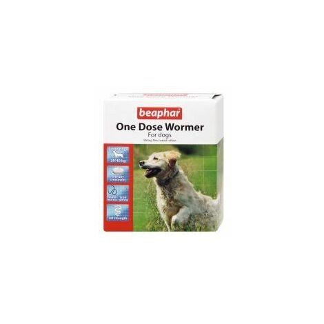 Beaphar One Dose Wormer for Dogs - 4tab - 516266