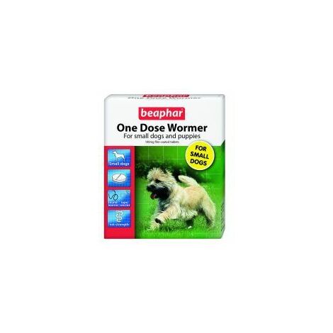 Beaphar One Dose Wormer for Small Dogs & Puppies - 3tab - 565931