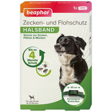 Beaphar - Zecken- und Flohschutz Halsband für Hunde - 65 cm