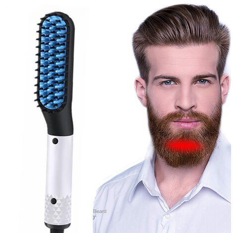 main image of "Beard & Hair Straightener Comb for Men KitHeated Ceramic Hair Curler Beard Straightening Brush Hair Straightening Comb Styling Tool"
