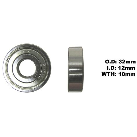 Bearing Koyo 6201ZZID 12mm x OD 32mm x W 10mm