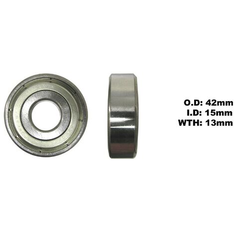 Bearing Koyo 6302ZZID 15mm x OD 42mm x W 13mm