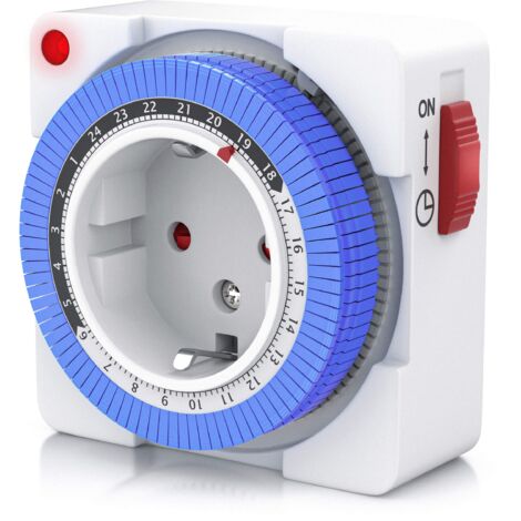 BEARWARE 24h kompakte Zeitschaltuhr 15 min. Zeitintervalle / Kinderschutzsicherung