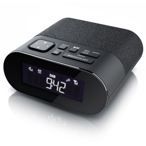 BEARWARE DAB+ Radiowecker - Küchenradio digital - FM und DAB / DAB + Radio mit je 20 Speicherplätzen - 16 Lautstärkestufen - Wecker - große Ziffern