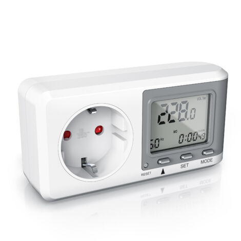 BEARWARE Energiekostenmessgerät - Stromverbrauchszähler, Energiekosten Anzeige - Stromzähler - 3680W - Energiemessgerät