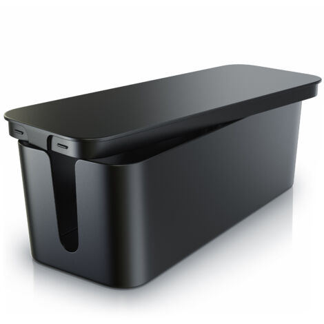 BEARWARE Kabelbox, Kabel Box mit Gummifüßen - Kabelmanagement / dezente Optik / Ladebox