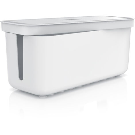 BEARWARE Kabelbox mit Gummifüßen Kabelmanagement / Kabelordner / Ladebox