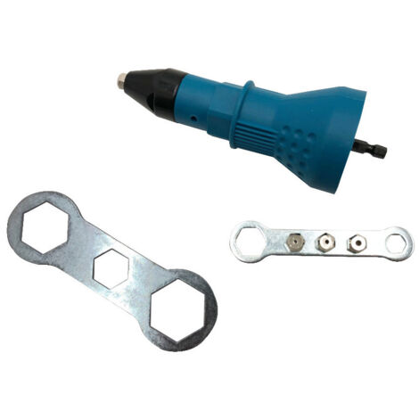 Beast Adaptateur Riveteur pour Visseuse 1/4" avec compatibilité universelle - 2.4mm, 3.2mm, 4.0mm et 4.8mm - Accessoire indispensable pour rivets aveugles