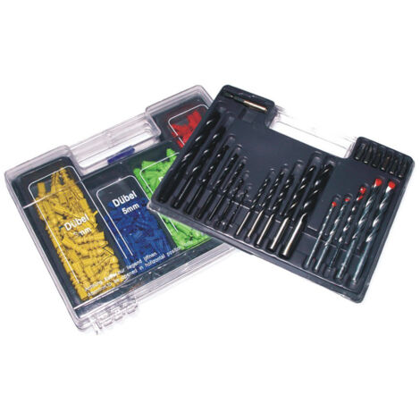 Beast Coffret 300 PCS de Perçage, Vissage et Chevillage Multi-Matériaux - Outils et Accessoires Complets - Valisette de Transport Pratique - Idéal pour Projets de Rénovation