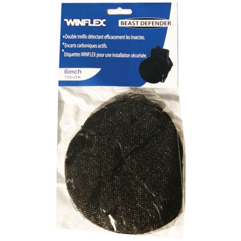 BEAST DEFENDER 150mm filtre de protection Winflex , insectes , pour extracteur d'air