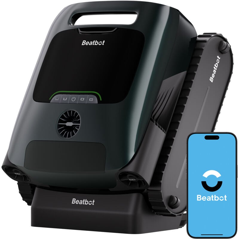 Beatbot - AquaSense 2 Pro Robot Piscine sans Fil, nettoie Le Fond, Parois et flottaison, Aspirateur Piscine avec Remontée Automatique, jusqu'à 11