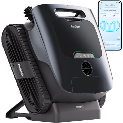 Beatbot AquaSense 2 Ultra Cordless Robotic pulitore Piscina Senza Fili, mappatura HybridSense AI, Pulizia 5-in-1, AI rilevamento detriti, per Piscine Fino a 3.230 Piedi Quadrati - Blu Mezzanotte