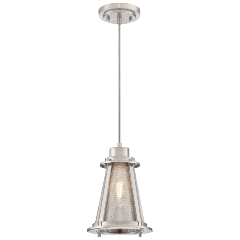 Image of Beatrix Nickel / Clear Glass Pendant&hellip;