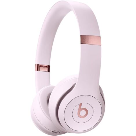 Beats Solo 4 - Wireless Bluetooth Over-Ear Headphones, Apple and Android Compatible, 50 Hours of Battery Life - Pale Pink