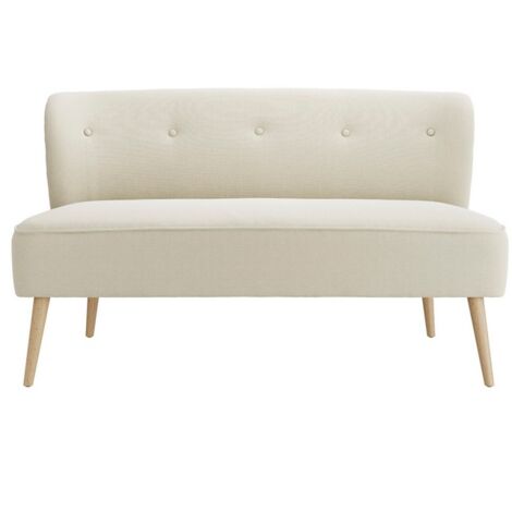Beau 2 Seater Sofa - House Weave - L68 x W130 x H79.5 cm - Sand/Blonde