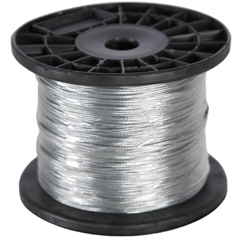 Beaumont – Câble acier galvanisé 500 m – Diamètre 1,20 mm – Charge de rupture 150 kg – Pour clôtures électriques extérieures
