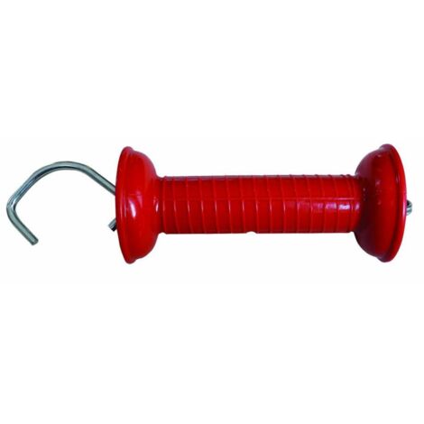 Beaumont – Poignée isolante rouge à ressort – Longueur 150mm – Pour portail et garage – Ressort intégré pour tension réduite