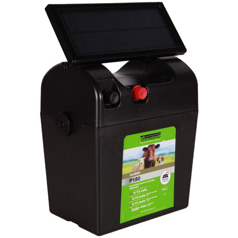 Beaumont – Poste à pile CLASSIC P180 – Kit solaire autonome 12V avec panneau solaire 2,5W – Alimentation 9V/12V – Protection UV