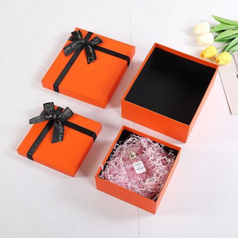 beautiful You Orange Kraft Gift Box 2pcs - Bote Cadeau Vide 14125.5cm- Bote Cadeau Facile  Assembler Pour Les Ftes, Anniversaires, Mariages, Vne