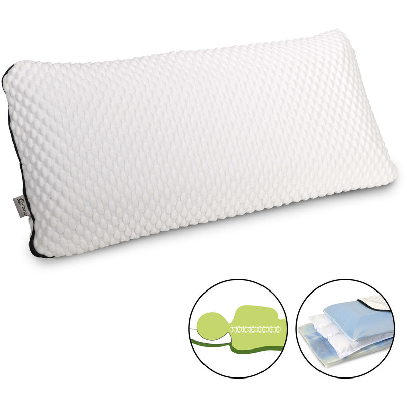 

Almohada ergonómica de Gel viscoelástica BeauErgo 75x33x13cm - Beautissu