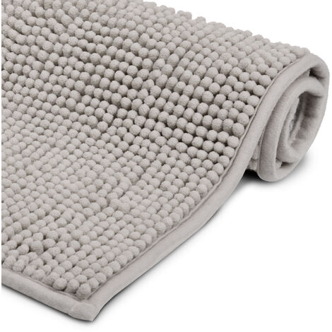 Beautissu Badematte BeauMare WR rutschfest 50x50cm	Hellgrau