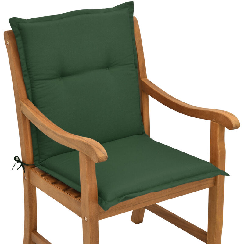 Beautissu - Matelas Coussin pour chaise fauteuil de jardin terrasse Loft nl Vert foncé