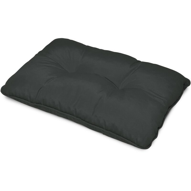 Coussin lounge - Pour Dossier - Pour extérieur Graphite, 60x40x12 cm - Beautissu