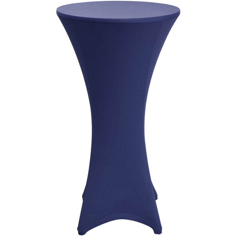 Housse de table bistrot Stella Housse de table bistrot Stella Bleu, 80cm (∅) - Beautissu
