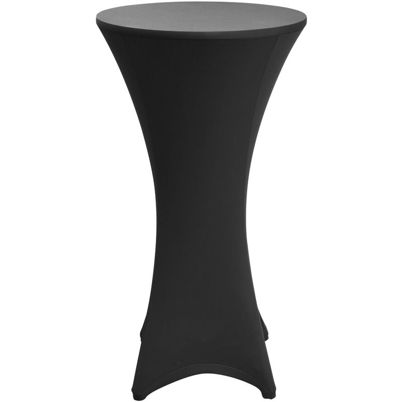 Housse de table bistrot Stella Housse de table bistrot Stella Noir, 80cm (∅) - Beautissu