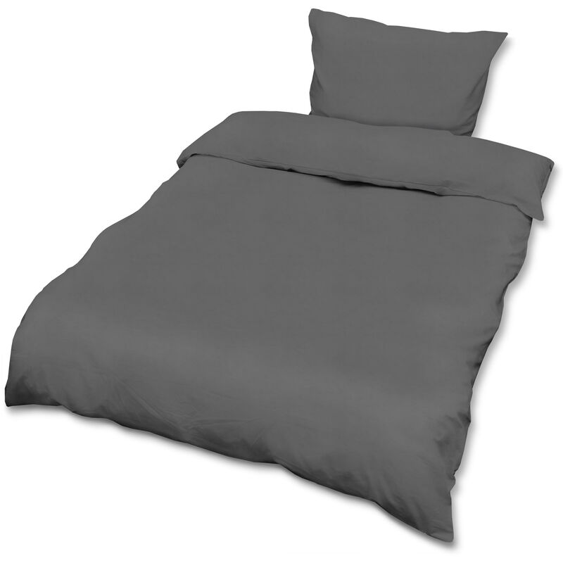 

Juego de ropa de cama de 4 piezas con funda de almohada - Funda edredón, juego de sábanas con OEKO-TEX - Set de ropa de cama todas estaciones