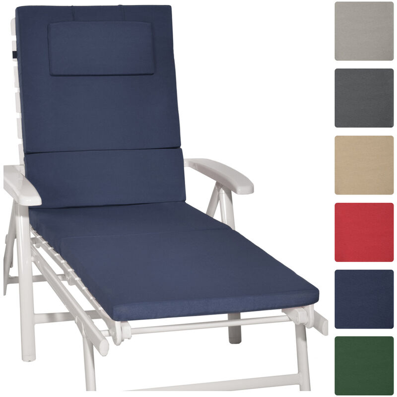 Beautissu - Loft rl Coussin pour chaise longue Bleu foncé