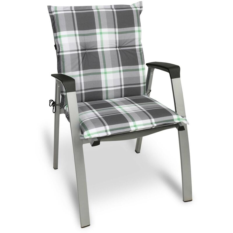 matelas coussin pour chaise fauteuil de jardin terrasse 100x50x6cm vert menthe - beautissu