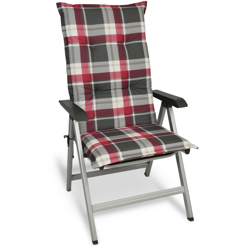 beautissu matelas coussin pour chaise fauteuil de jardin terrasse 120x50x6cm bordeaux