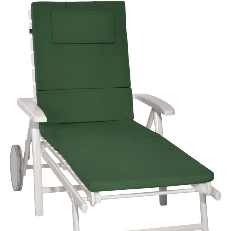 Rollliegenauflage Loft Rl 200x60x5cm Dunkelgrün - Beautissu