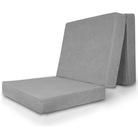 Materasso Pieghevole 97x200cm - Futon 3in1 Pouf Letto Singolo, Anallergico, Made In Italy - Foto 8