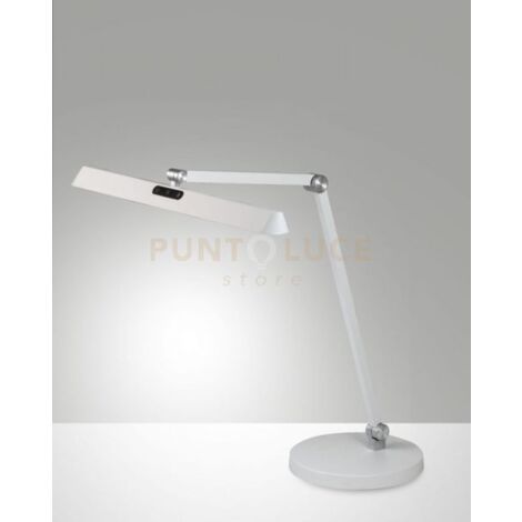 BEBA LAMPADA DA SCRIVANIA BIANCA A LED CCT 3000K - 4000K - 6000K- 12W - 1340 lm DIMMERABILE ORIENTABILE