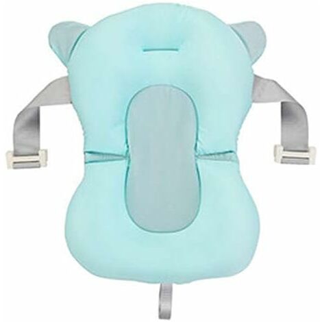 Bébé Baignoire Oreiller Portable Bébé Douche Air Coussin Lit Enfant Bain Différent Coussin Anti-dérapant Baignoire Flotteur Tapis Support pour Nouveau-Né 0-6 Mois - Vert