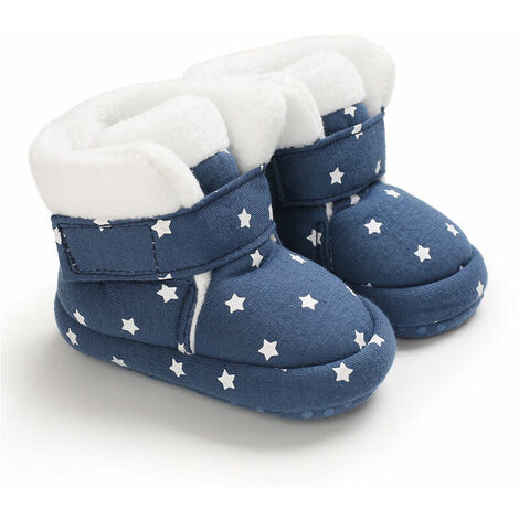 Bébé Bottes dhiver Garçons Chaussures dhiver Filles, Chaussures rampantes Bébé Garder au chaud Bébé Chaussures de marche Hiver Coupe-vent Imperméable à leau Bottes de neige Semelles souples Chaussu