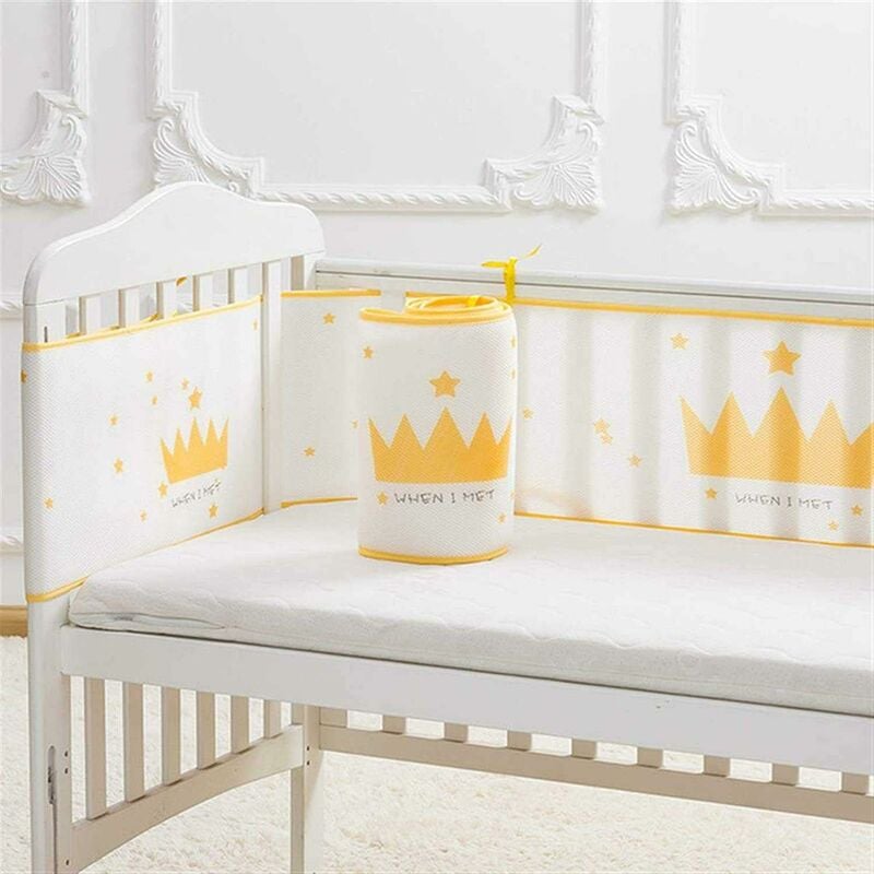 Bébé Cradle Protector Tour de Lit Respirant Anti-Collisio pour La Maison Protection
